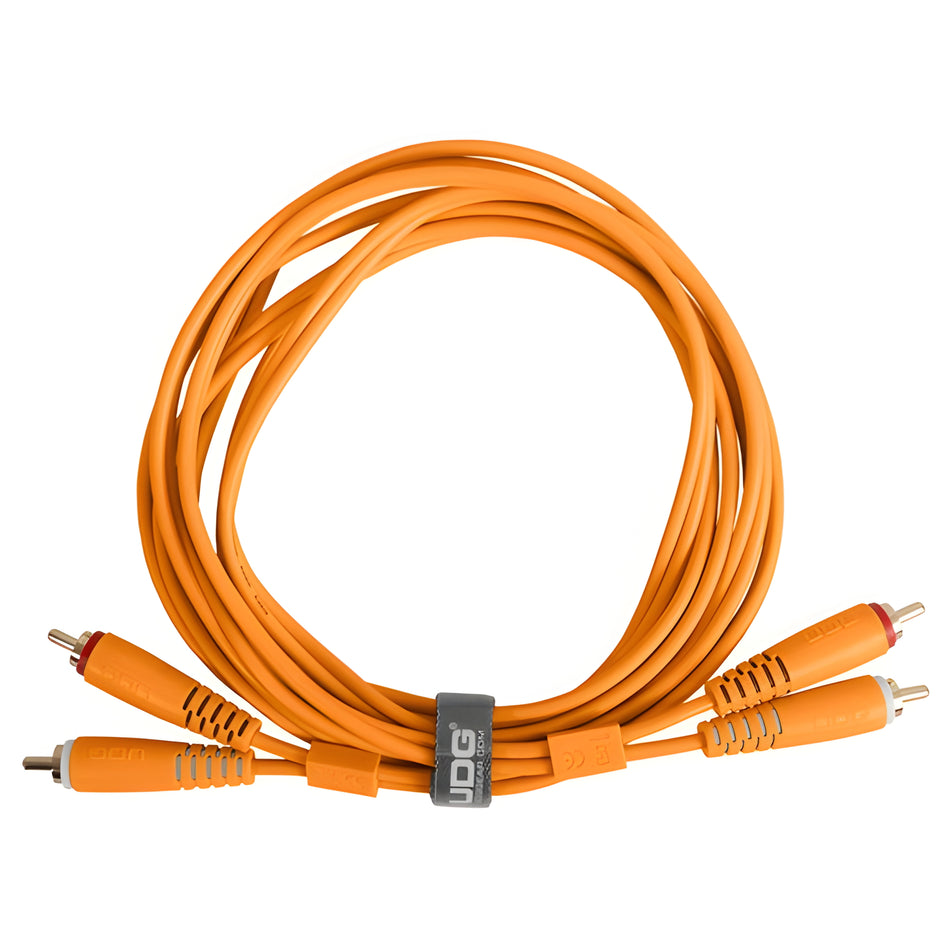 UDG U97003OR - ULTIMATE AUDIO CABLE SET RCA-RCA STRAIGHT ORANGE