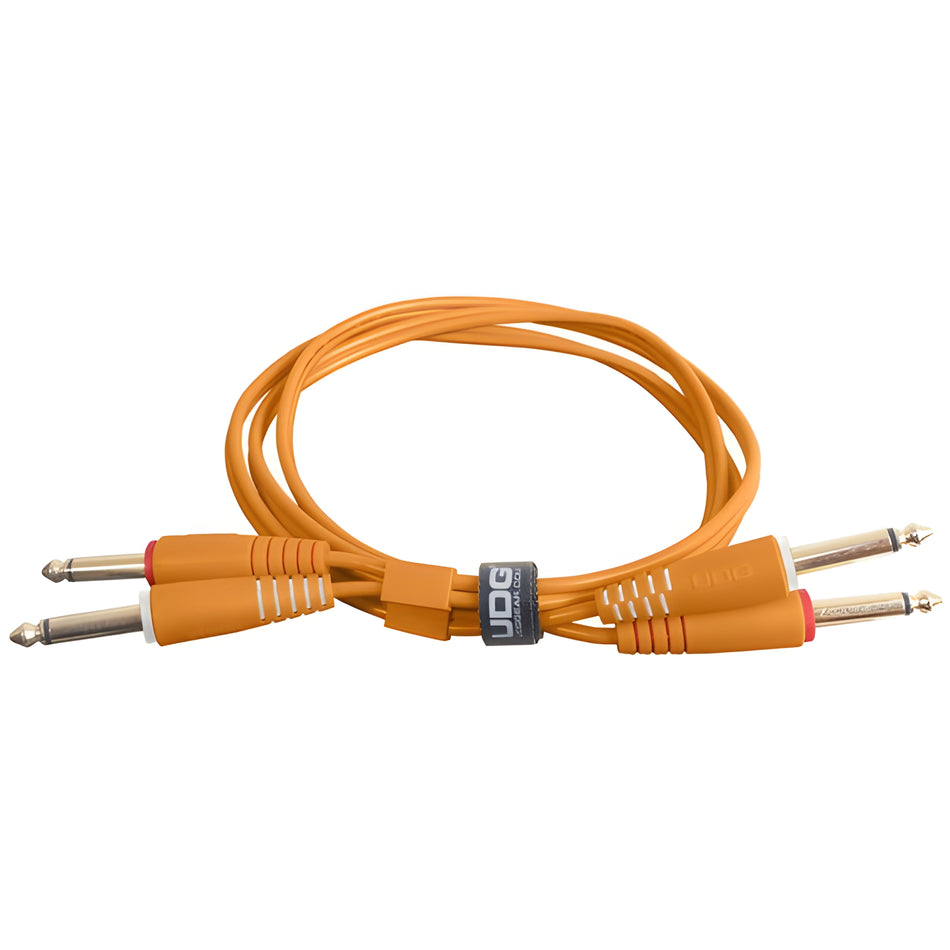 UDG U97002OR - ULTIMATE AUDIO CABLE SET JACK - JACK STRAIGHT ORANGE