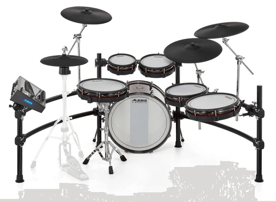 Alesis STRATA PRIME – Kit de batería electrónica profesional de 10 piezas con módulo táctil y motor BFD