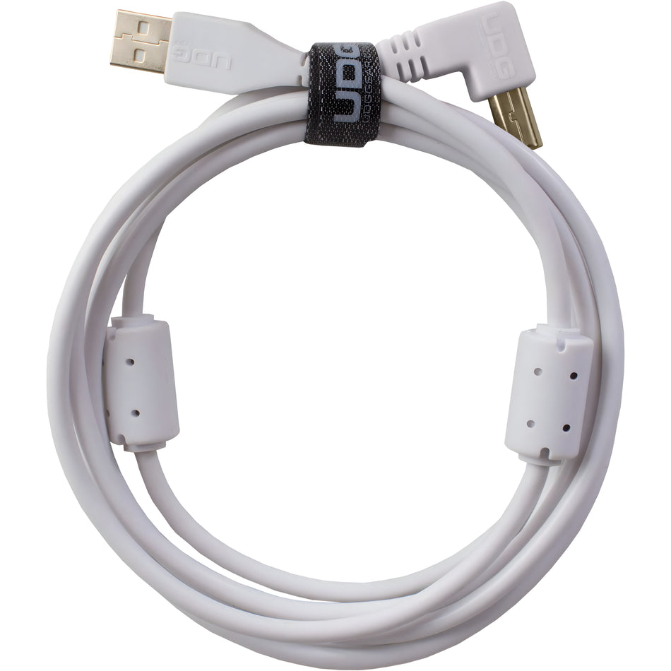 UDG U95006WH - ULTIMATE AUDIO CABLE USB 2.0 AB WHITE ANGLED 3M