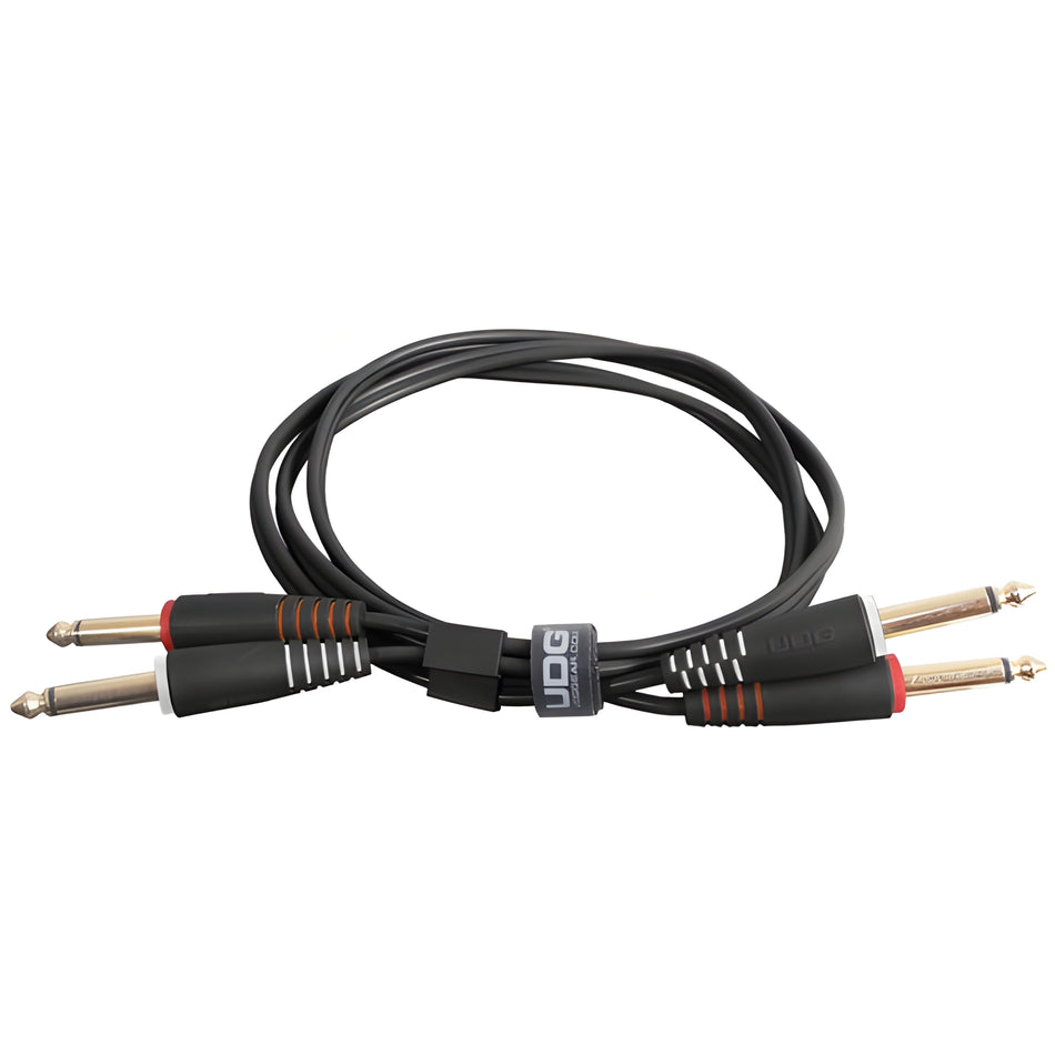 UDG U97002BL - ULTIMATE AUDIO CABLE SET JACK - JACK STRAIGHT BLACK