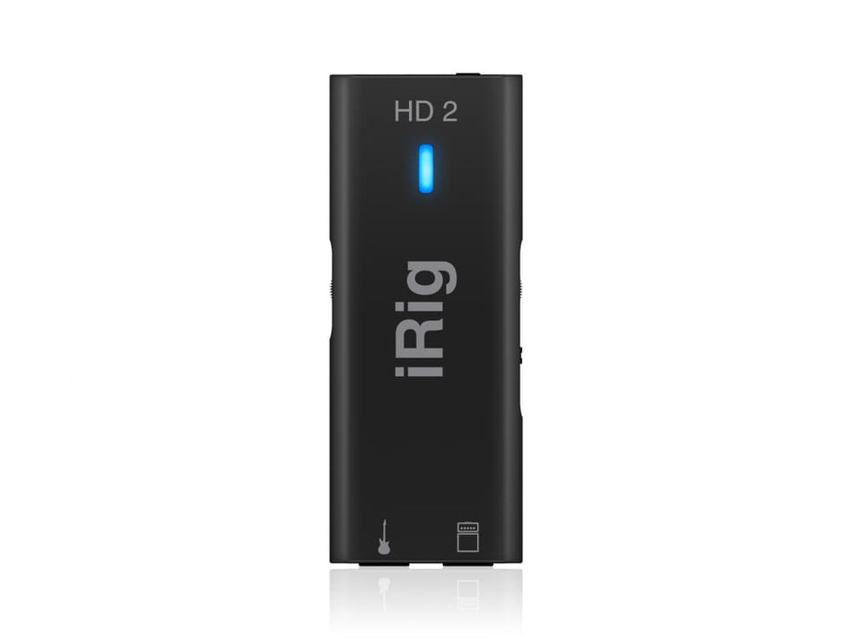 IK Multimedia iRig HD 2 - Interfaz digital 24-bit/96 kHz para guitarra/bajo con salida Amp y auriculares (iPhone/iPad/Mac/PC)