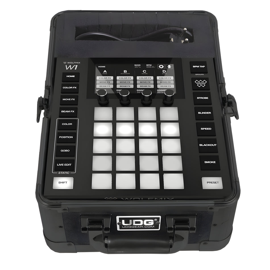 UDG U93019BL  - ULTIMATE PICK FOAM FLIGHT CASE WOLFMIX W1 BLACK