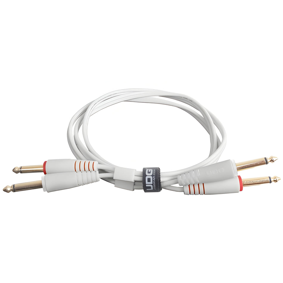 UDG U97002WH - ULTIMATE AUDIO CABLE SET JACK - JACK STRAIGHT WHITE