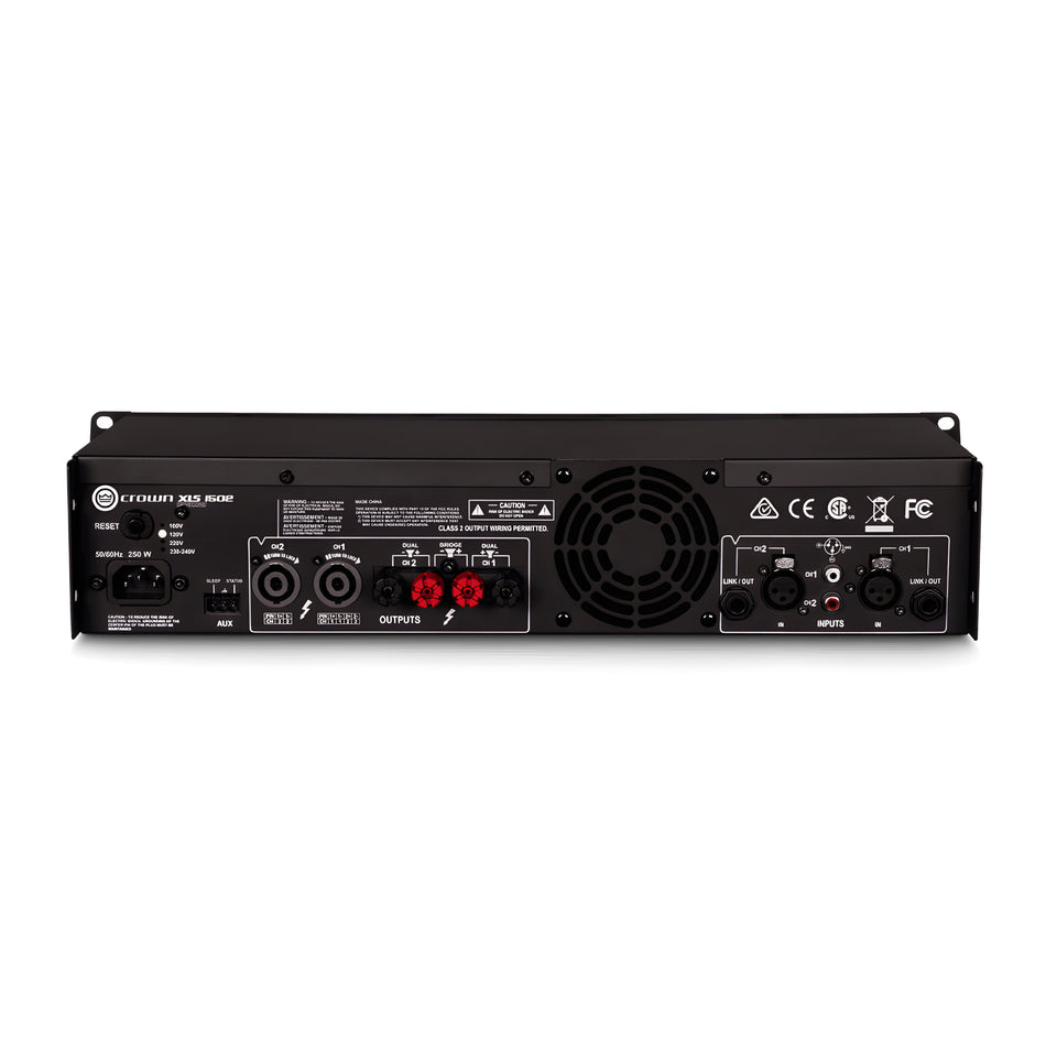 CROWN XLS 1502 Amplificador de potencia de dos canales, 525W @ 4Ω