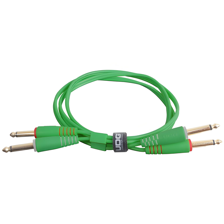 UDG U97002GR - ULTIMATE AUDIO CABLE SET JACK - JACK STRAIGHT GREEN