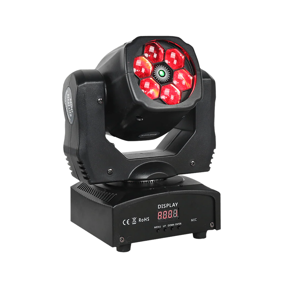 JMS WEBB 6×15W Laser+Beam RGBW Moving Head Light SHEHDS MHLaWa6E