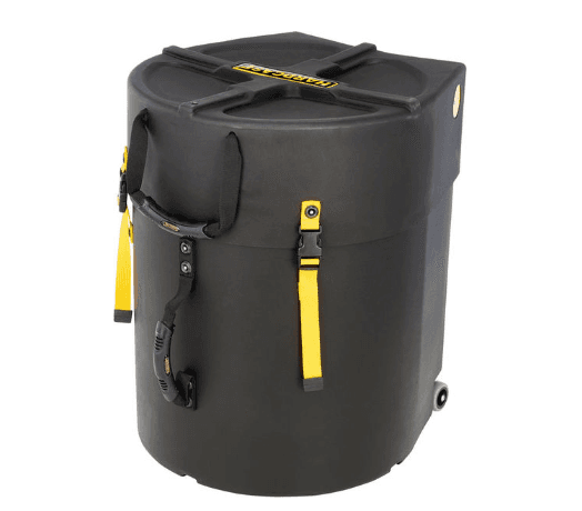 Hardcase HN13-14C - Estuche combo con ruedas para toms/timbales 13"–14"