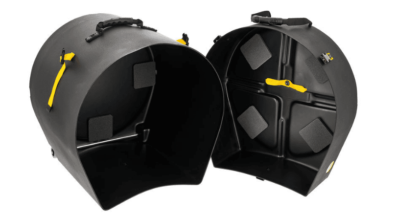 Hardcase HN16B - Estuche rígido con ruedas para bombo de 16" (40,64 cm)