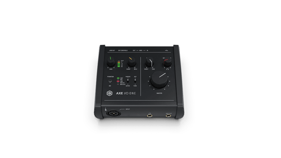 IK Multimedia AXE I/O ONE - Interfaz USB-C 1-in/3-out para guitarra con Z-TONE, Amp Out, MIDI y software AmpliTube/TONEX