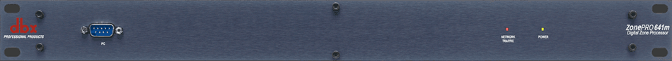 dbx ZonePRO 641m - Procesador digital de zonas 6×4 con Ethernet, Modo Mix y ANC