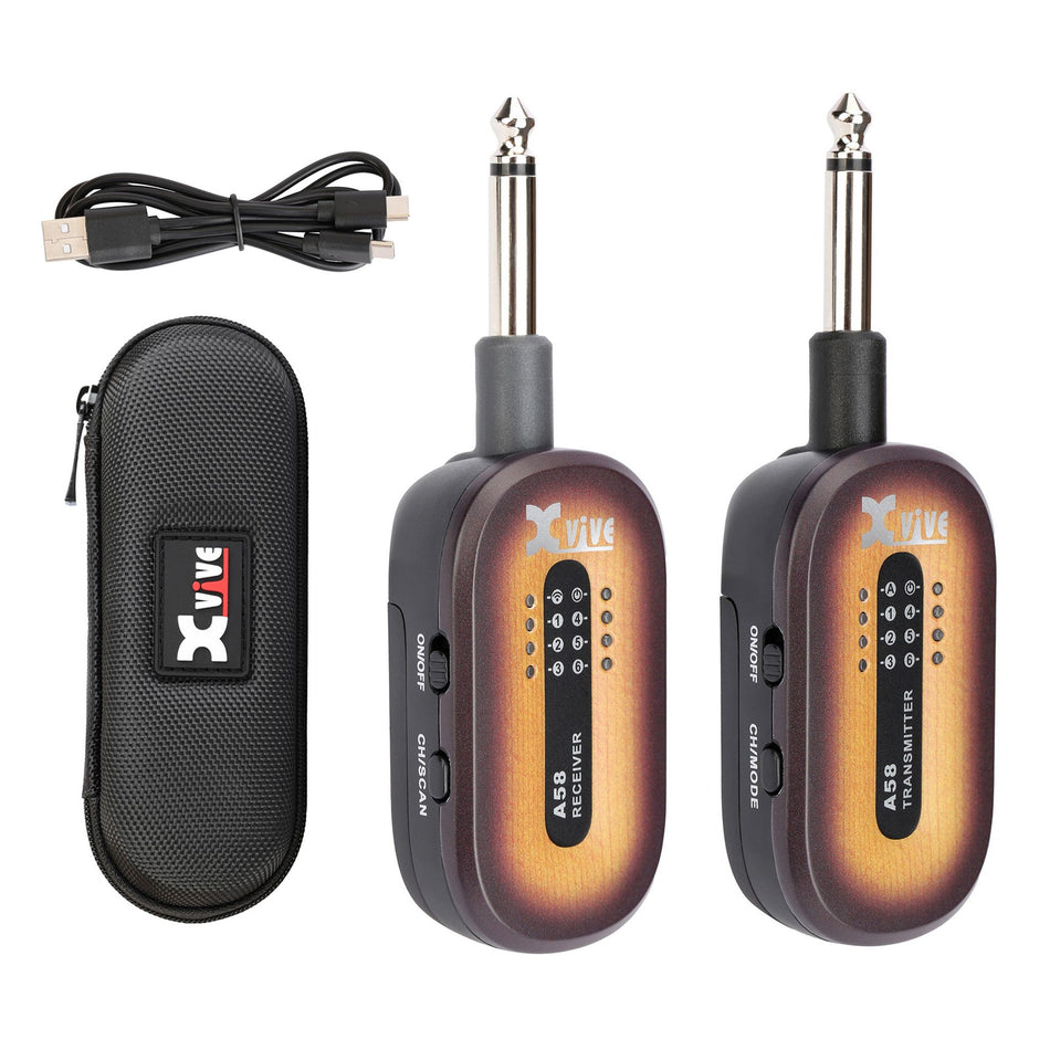XVIVE A58 SUNBURST – Sistema inalámbrico para guitarra y bajo