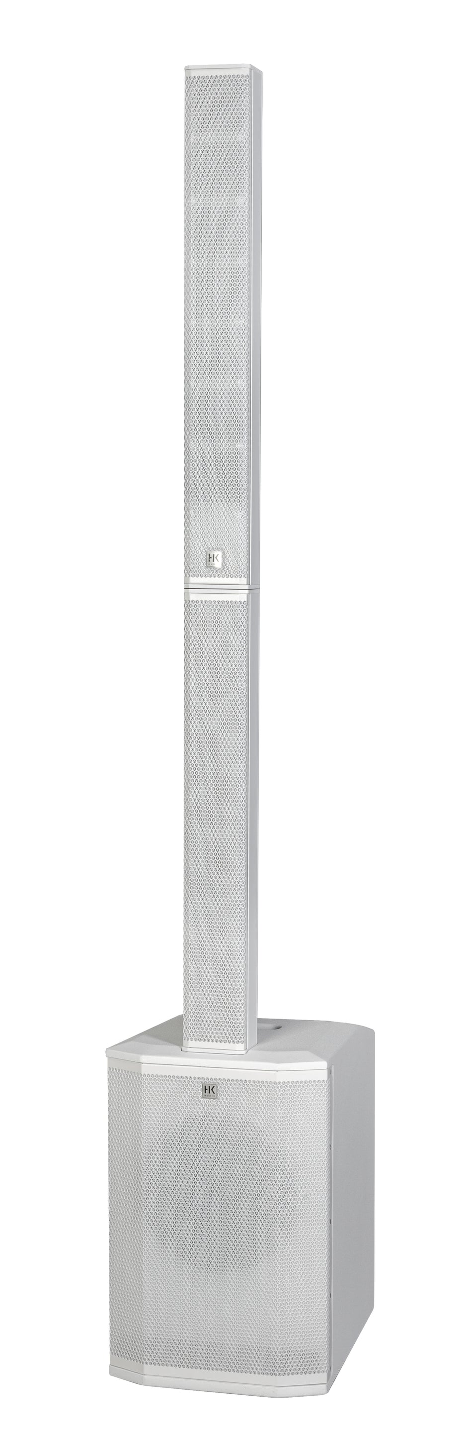 HK Audio POLAR 10 MK2 (Blanco) – Sistema de columna activo de 3 vías con Bluetooth 5.0 TWS