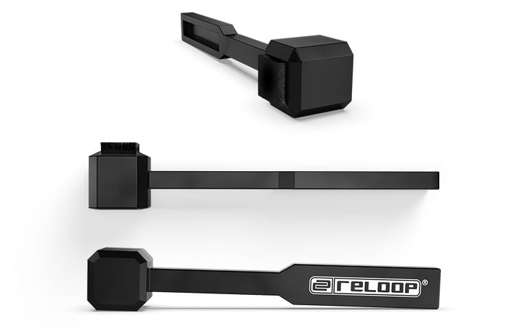 Reloop Premium Stylus Brush - Cepillo para aguja antiestático de fibra de carbono (limpieza en seco)