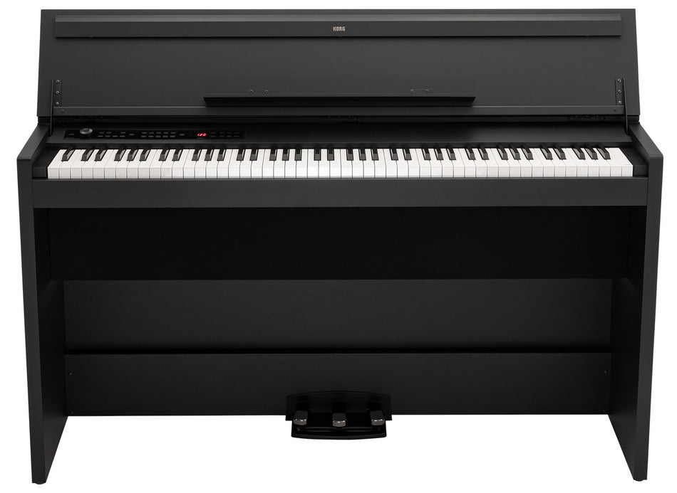 KORG E1 Air Black - Piano digital RH3 con 30 sonidos, Bluetooth Audio y sistema EvoTone (2 × 40 W)