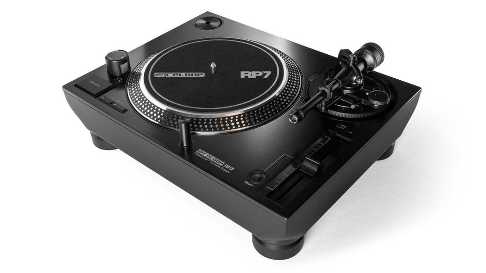 Reloop RP-7 - Tocadiscos profesional de 7" con tracción directa, alto par y previo phono/line integrado