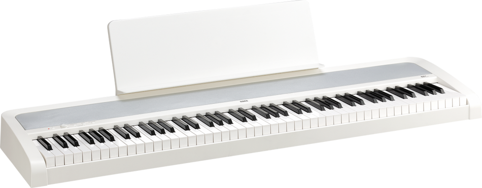 KORG B2+ WH - Piano digital 88 teclas NH en color blanco con USB-C (Audio/MIDI), altavoces 2×15 W y paquete educativo