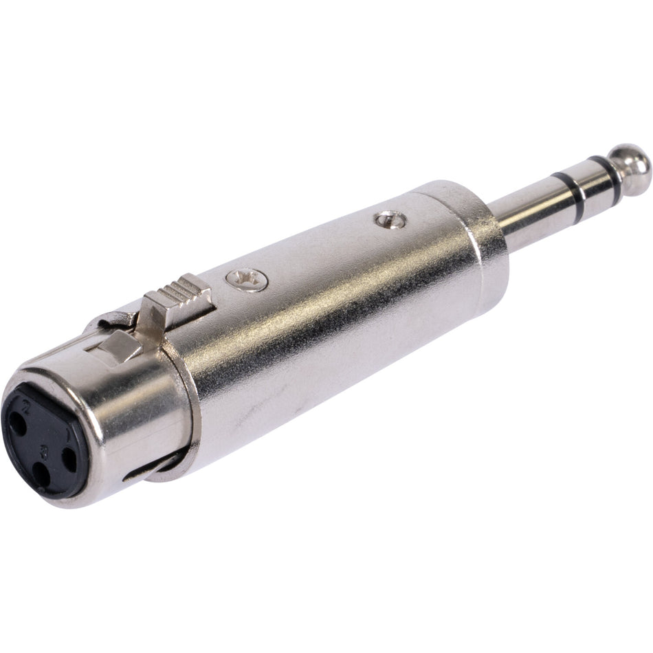 ADAPTADOR XLR HEMBRA - JACK 6.35 STEREO MACHO