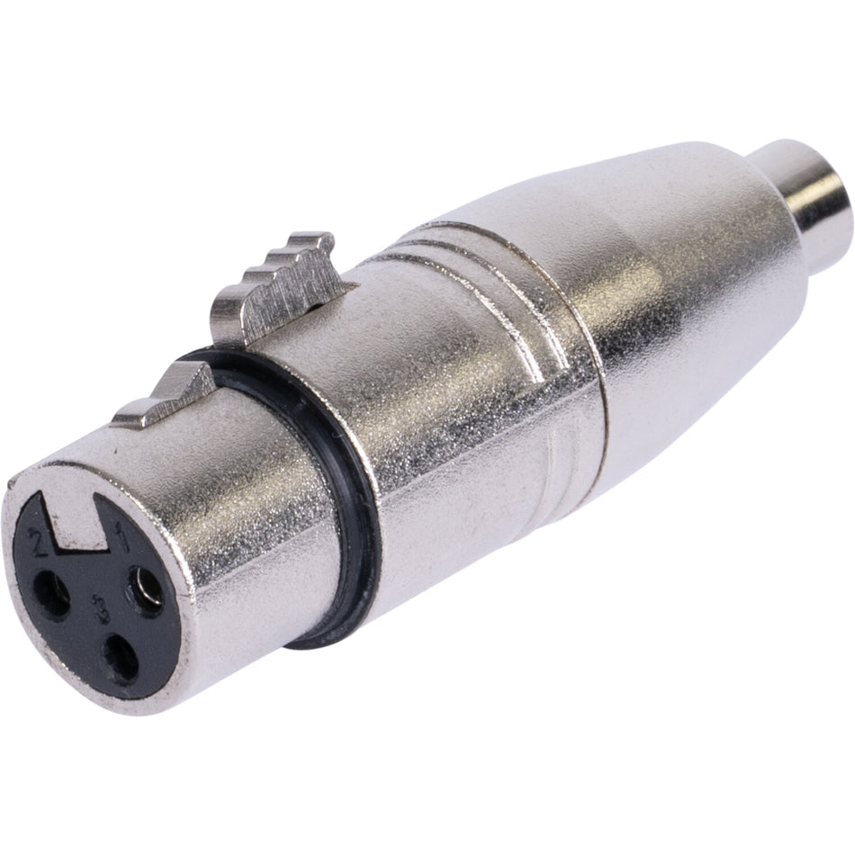 ADAPTADOR XLR HEMBRA - RCA HEMBRA