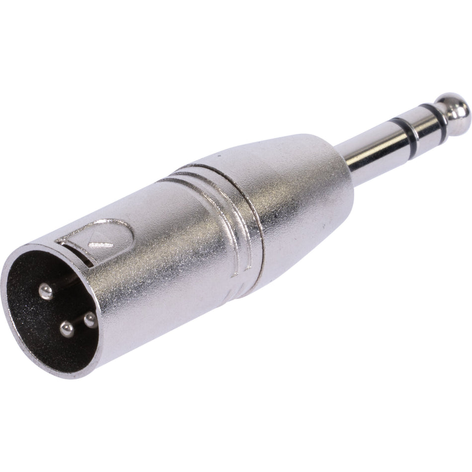 ADAPTADOR XLR MACHO - JACK 6.35 STEREO MACHO - VERSION LARGA