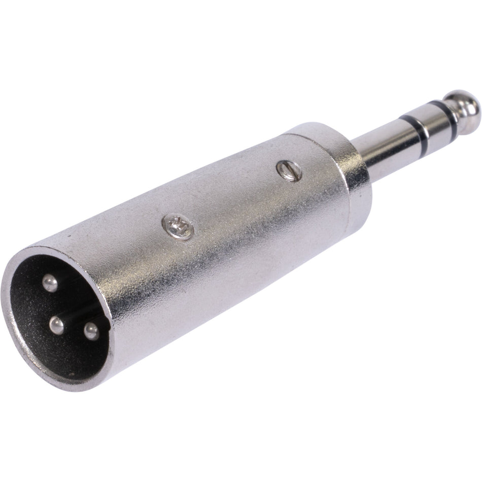 ADAPTADOR XLR MACHO- JACK 6.35 STEREO MACHO