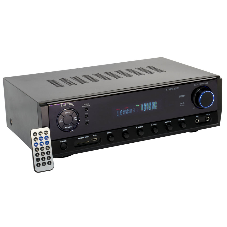 AMPLIFICADOR HIFI 2 x 50W CON FM, FUNCIÓN BLUETOOTH & KARAOKE