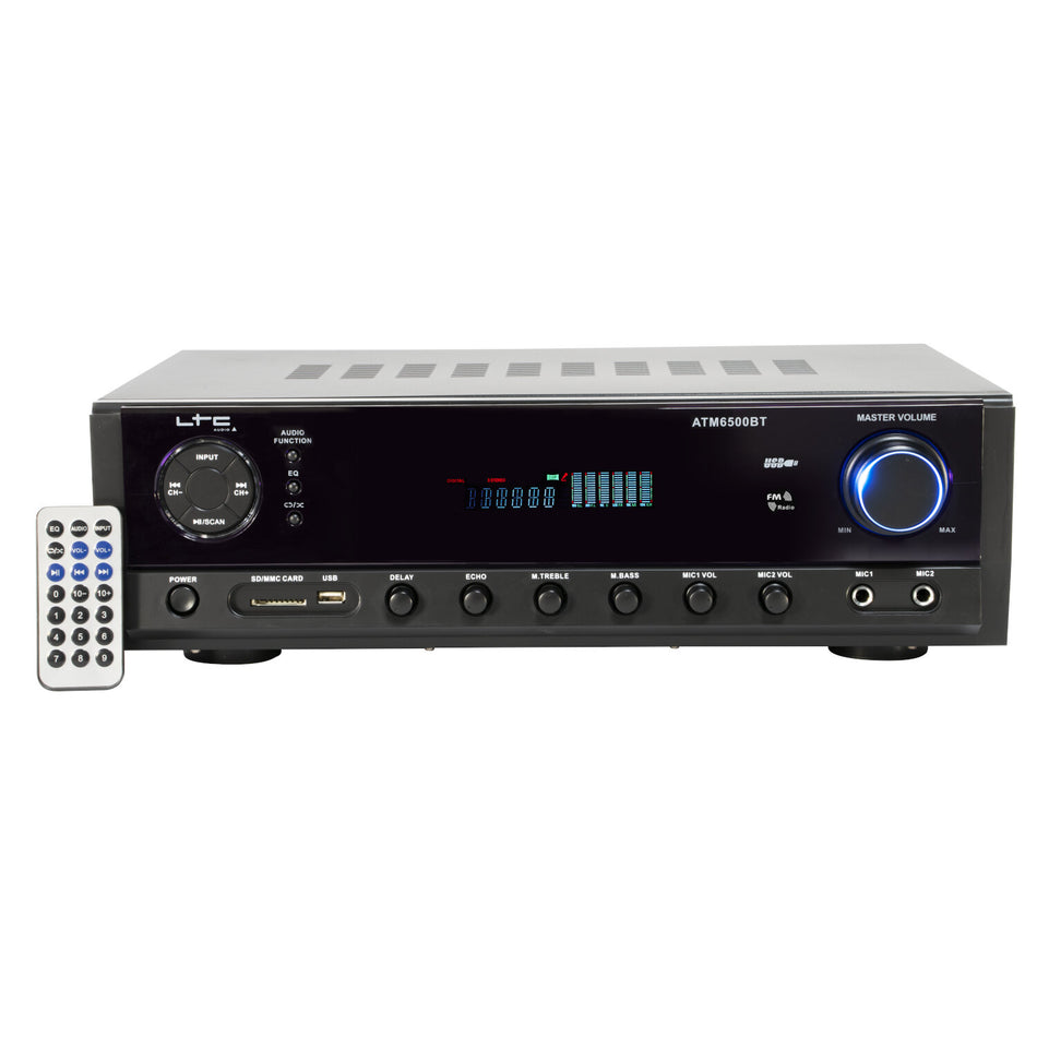 AMPLIFICADOR HIFI 2 x 50W CON FM, FUNCIÓN BLUETOOTH & KARAOKE