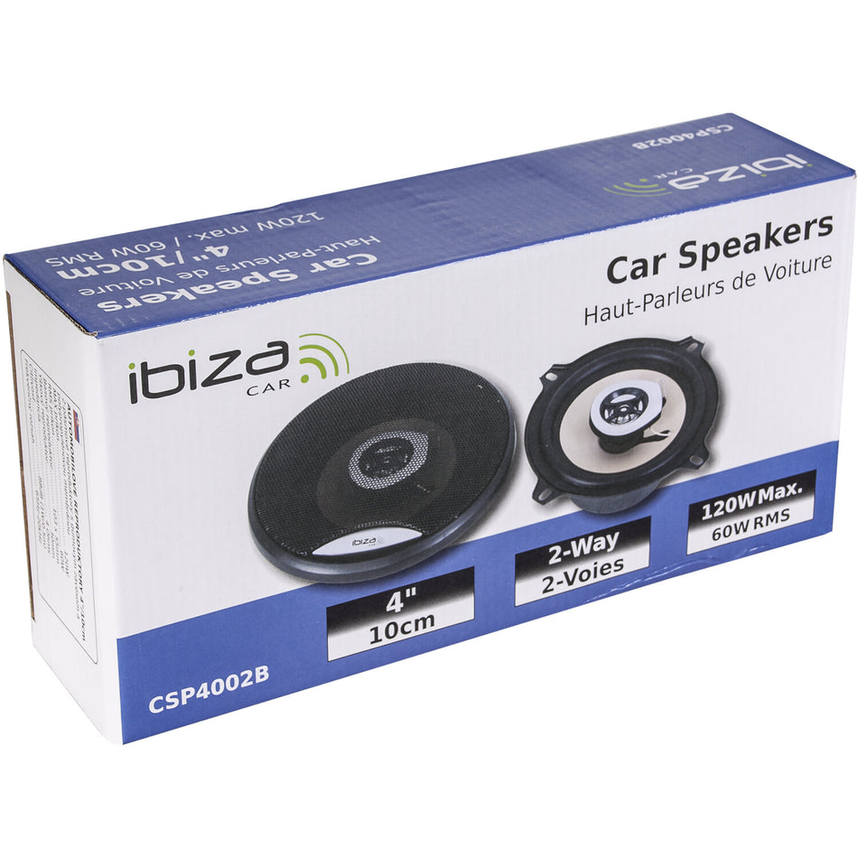 ALTAVOCES DE COCHE 2-vías  4"/10CM 60W