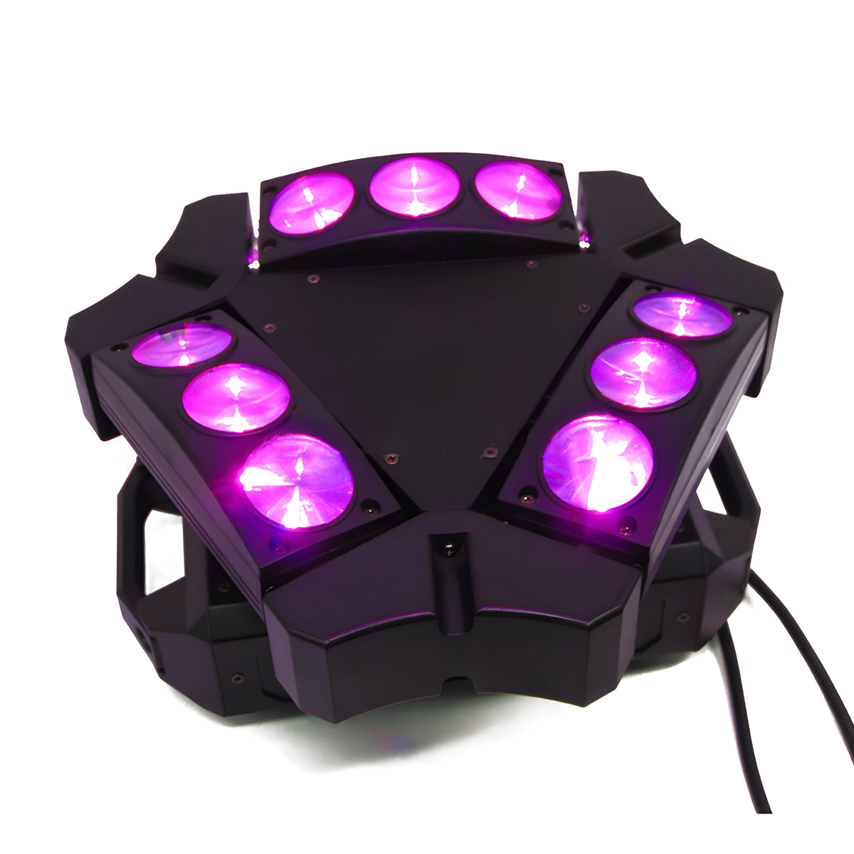 Cabeza móvil triple Mini Beam Spider LED 9x10W RGBW - Tempo Shop