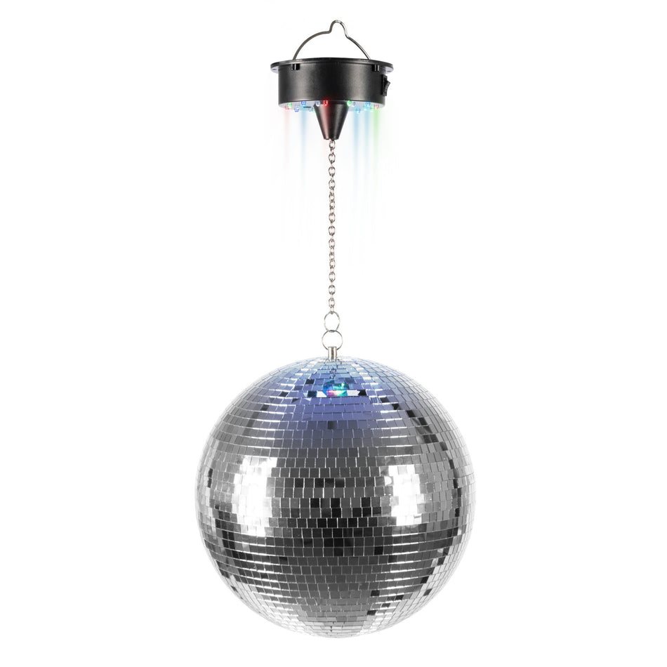 CONJUNTO ILUMINACION DISCO CON BOLA ESPEJOS 30 Cm.