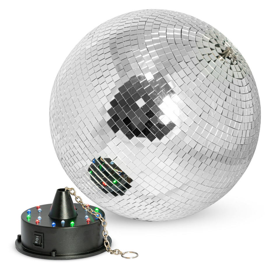 CONJUNTO ILUMINACION DISCO CON BOLA ESPEJOS 30 Cm.