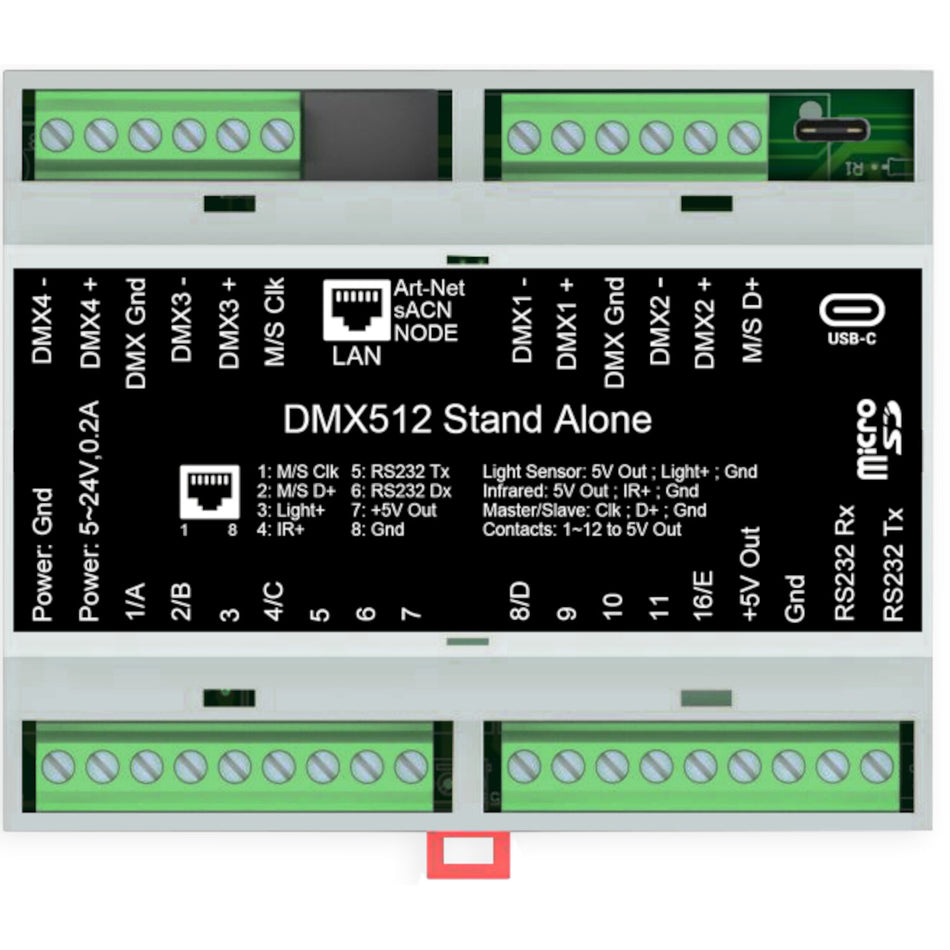 INTERFAZ AUTONOMO DE ETHERNET A DMX