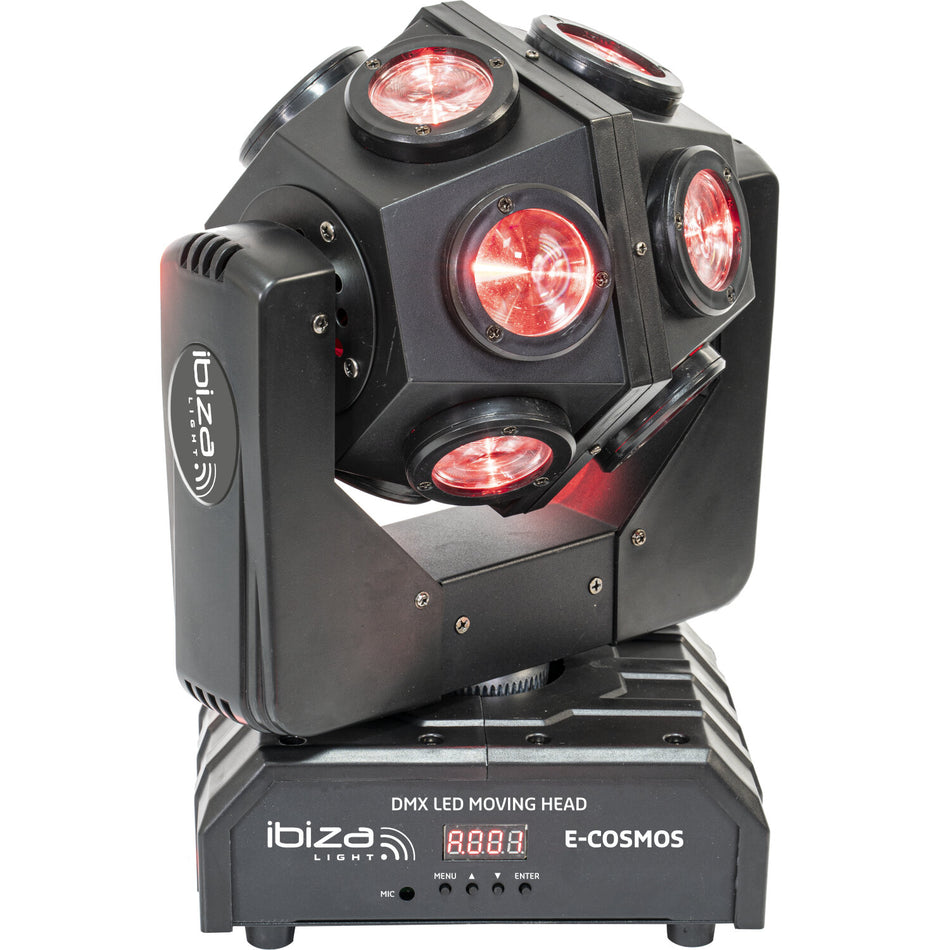 CABEZA MOVIL DMX RETRO DE LED RGBW 4-en-1 12 x 10W