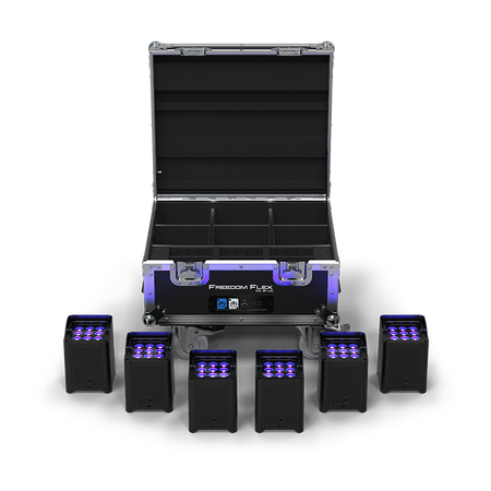 CHAUVET DJ Freedom Flex H9 IP X6 - Kit de 6 focos LED inalámbricos