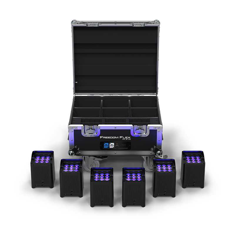 CHAUVET DJ Freedom Flex H9 IP X6 - Kit de 6 focos LED inalámbricos