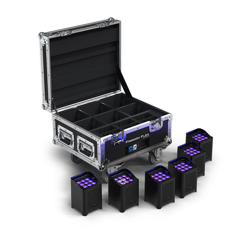 CHAUVET DJ Freedom Flex H9 IP X6 - Kit de 6 focos LED inalámbricos