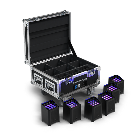 CHAUVET DJ Freedom Flex H9 IP X6 - Kit de 6 focos LED inalámbricos