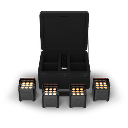 CHAUVET DJ Freedom Par Q9 X4 - Kit de cuatro focos LED inalámbricos