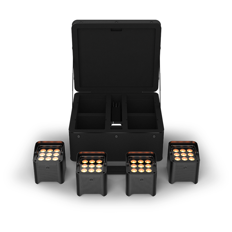CHAUVET DJ Freedom Par Q9 X4 - Kit de cuatro focos LED inalámbricos
