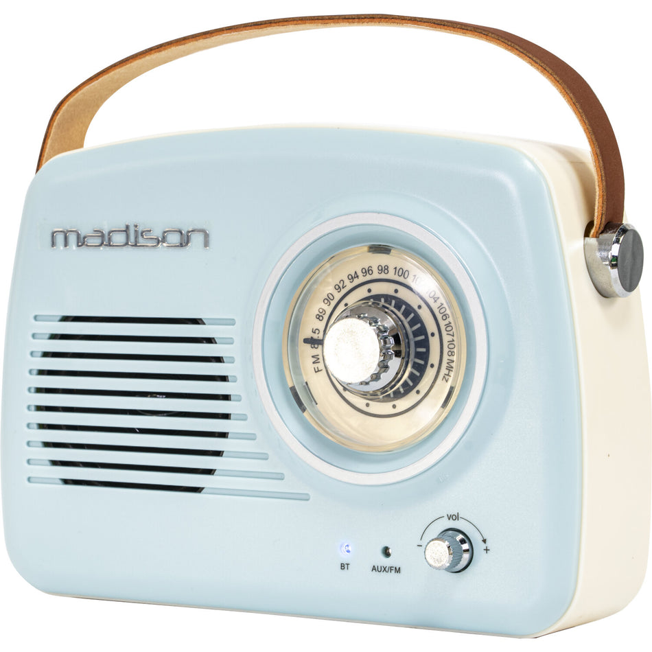 RÁDIO VINTAGE AUTÔNOMO COM BLUETOOTH E FM 30W