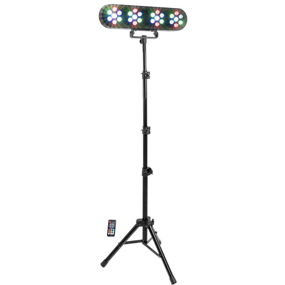 CONJUNTO DE 4 PAR DE LED CON SOPORTE Y MANDO A DISTANCIA