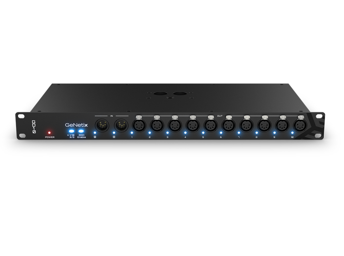 ChamSys GeNetix GD10 - Splitter DMX de 10 puertos