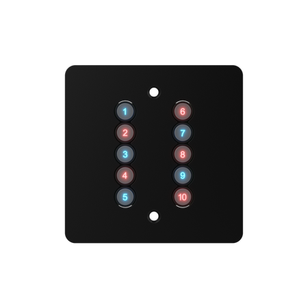 ChamSys GeNetix 10Scene Wall Plate (Dual Pack) EU - Control de escenas