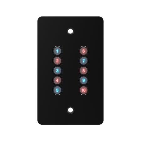 ChamSys GeNetix 10Scene Wall Plate (Dual Pack) EU - Control de escenas