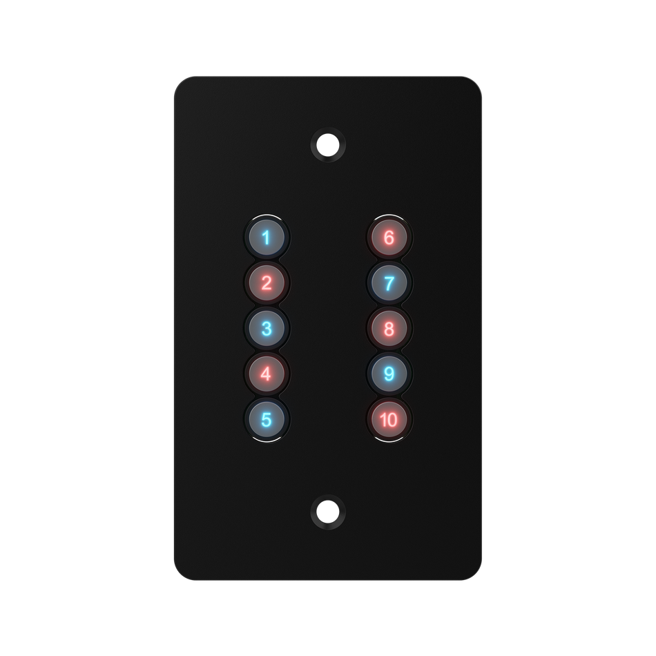 ChamSys GeNetix 10Scene Wall Plate (Dual Pack) EU - Control de escenas