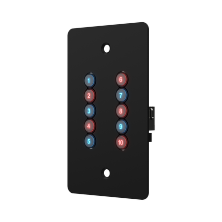 ChamSys GeNetix 10Scene Wall Plate (Dual Pack) EU - Control de escenas