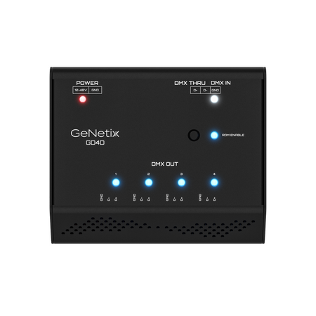 ChamSys GeNetix GD4D - Splitter DMX de 4 puertos para carril DIN