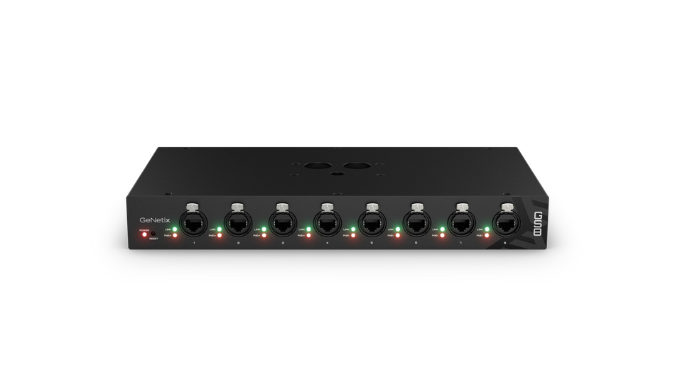 ChamSys GeNetix GS8 - Switch PoE Gigabit de 8 puertos