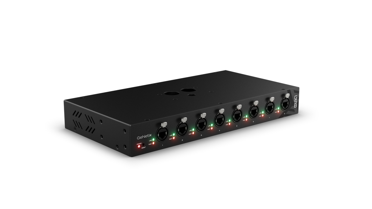 ChamSys GeNetix GS8 - Switch PoE Gigabit de 8 puertos