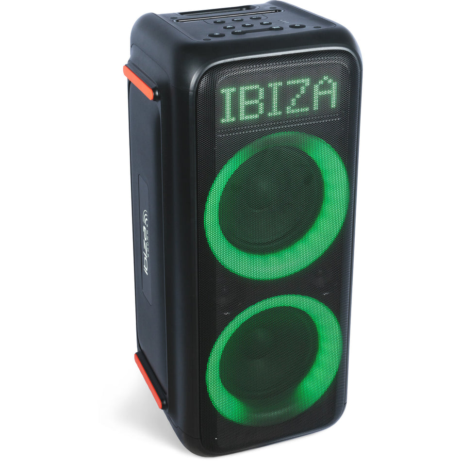 ALTAVOZ ACTIVO HIGH POWER 2 x 8"/20cm – 600W CON DOBLE EFECTO LUMINOSO